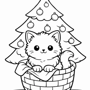 Кошик біля ялинки