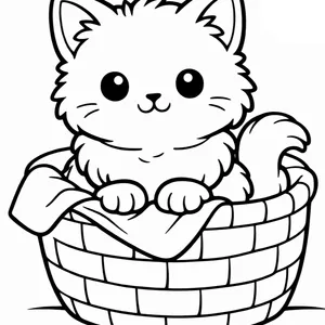 Кошеня в кошику