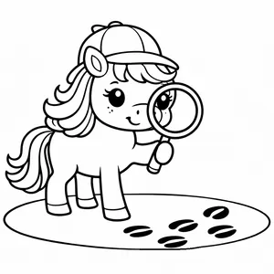 Кінь-детектив з лупою