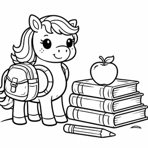 Поні з рюкзаком до школи