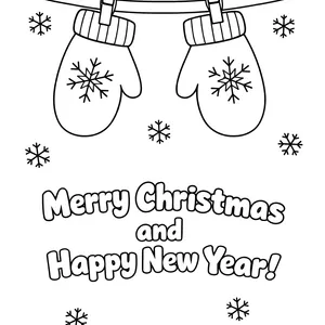 Листівка з рукавичками