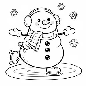 Сніговик на ковзанах