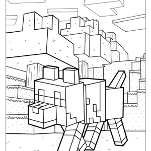 Cute-Minecraft-Wolf-Coloring-For-Kids-1583x2048